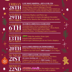 Widnes Market Festive Events